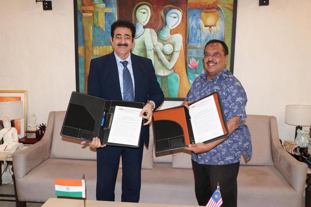 Signing ceremony with Marwah Film Studios in Delhi for cooperation